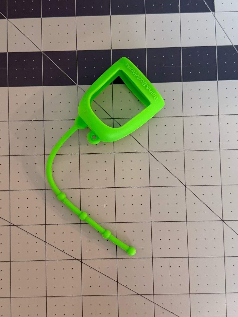 Neon Bright Lime Green Silicone Hand Sanitizer Holder Bath & Body Works